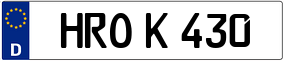 Trailer License Plate